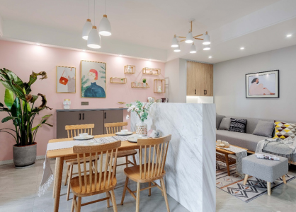 煙臺裝飾：充滿愛意的家 沉浸在浪漫的粉色里！